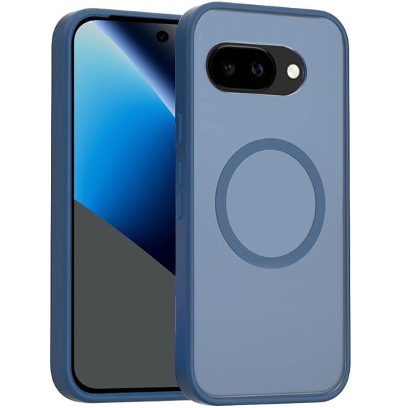 XPM for Google Pixel 10a Phone Case, MagSafe Compatible Case Hybrid Soft TPU Bumper Hard Translucent Matte Back Slim Shockproof Cover for Pixel 10a (Navy Blue)