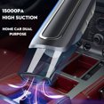 thumbnail image 2 of Muyoka Aspirador portátil de mano para automóvil 15000PA 12V de alta potencia Inalámbrico o aspirador de cable Aspirador de automóvil con reducción de ruido en seco y húmedo para detalles y limpieza I Muyoka Hogar, 2 of 7