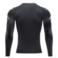 thumbnail image 7 of Qingpeng Men's Compression Shirts Round Neck Long Sleeve Athletic Workout Shirt Gym Undershirts Active Sports Shirt Top, 7 of 7