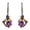 Gold, variant on Amethyst Gemstone Earring