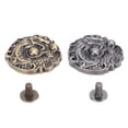 thumbnail image 2 of Botones Metálicos Retro Para Ropa, aleación De Zinc Resistente, Artesanía Exquisita, 2 Juegos De Botones De Metal Con Patrón De Dragón único Y Elegante Para Cinturones, 2 of 7