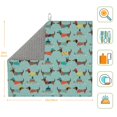 thumbnail image 2 of Goofa Dish Drying Mat Super Absorbent Drying Mat Large Dish Drying Mats for Kitchen Counter Easy Clean Dish Mat Kitchen Drying Mat 16" x 18" ( Dachshund Dog Puppy ), 2 of 6