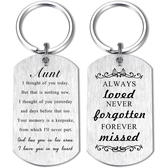 Memorial Gifts - Sympathy Gift Keychain for Women Men Kids - God Has You in His Arms I Have You in My Heart
