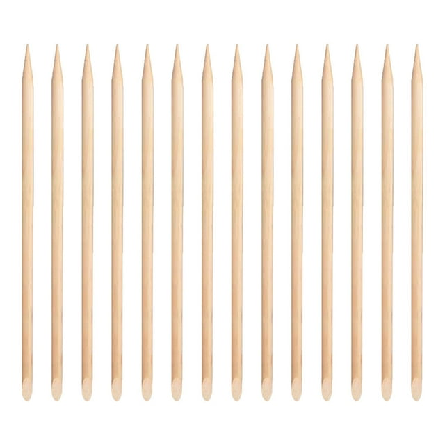 100 palitos de madera para quitar cutículas, para manicura y pedicura.