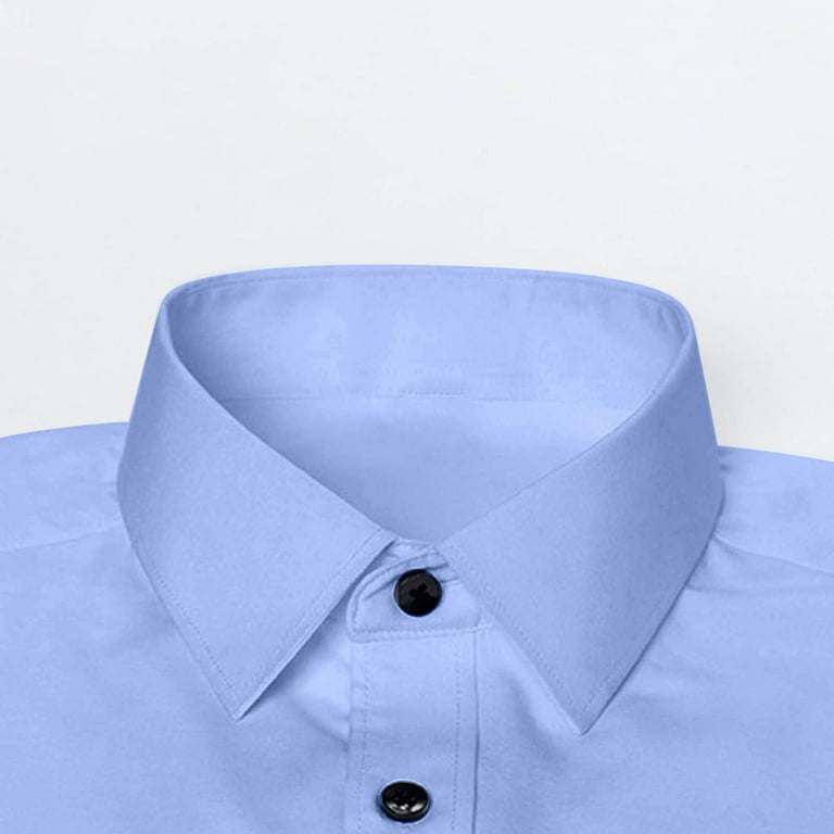 Bazeneo Mens Long Sleeve Dress Shirts Button Up Business Casual Shirts Fitted Non Iron Formal Shirt Plain Colour Slim Fit Tops Wrinkle Free Light Dressy Shirt Office Work Outfits - Walmart.com Bazeneo Mens Long Sleeve Dress Shirts Button Up Business Casual Shirts Fitted Non Iron Formal Shirt Plain Colour Slim Fit Tops Wrinkle Free Light Dressy Shirt Office Work Outfits - Walmart.com