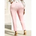 thumbnail image 4 of Escalera de colores rasgado más tamaño pantalones flacos Rosegal Pantalones de talla grande, 4 of 5