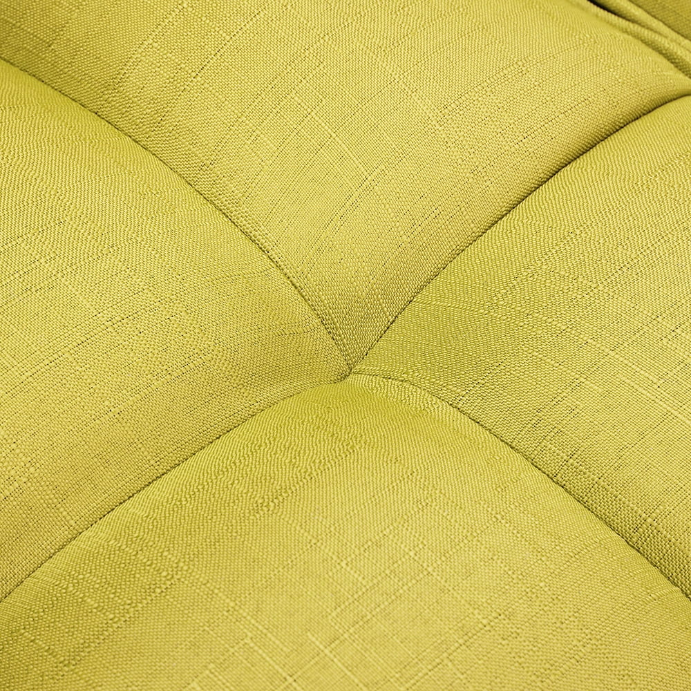 Kepooman Modern Futon Sofa Bed With 2 Pillows for Small Spaces Living Room Bedroom, Yellow Kepooman Modern Futon Sofa Bed With 2 Pillows for Small Spaces Living Room Bedroom, Yellow