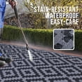 thumbnail image 3 of Smiry Outdoor Rugs 8'x10' for Patios, Waterproof Plastic Straw Rugs, Reversible Mats for RV, Deck, Porch, Picnic, Black and Grey, 3 of 7