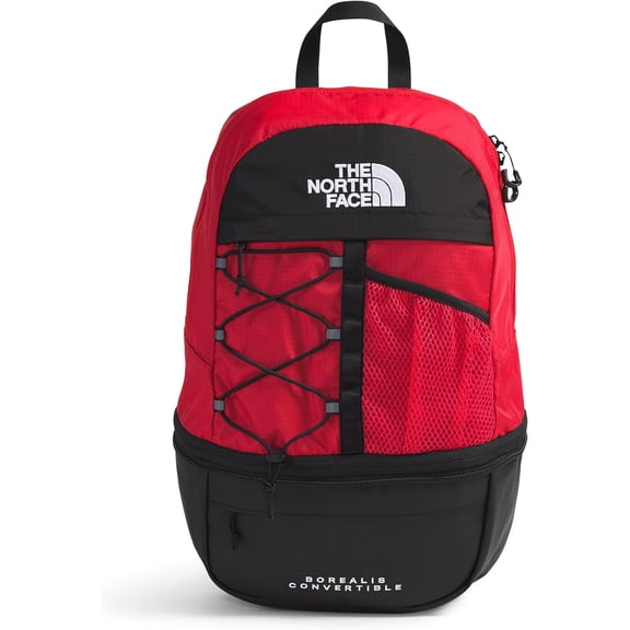 THE NORTH FACE Borealis Convertible Pack Commuter Laptop Backpack (Red / TNF Black, 17.5 L)