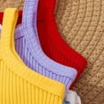 thumbnail image 4 of mgoYE Baby Girl Clothes 0-3 Months Newborn Short Sleeve Romper One Piece Jumpsuit 3Pack Summer Infant Outfits 0 3 6 9 12 18 Months with Headband|Red 3-6 Months, 4 of 7