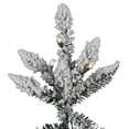 thumbnail image 2 of Vickerman 7.5' Flocked Utica Fir Artificial Christmas Tree, Clear Lights, 2 of 5
