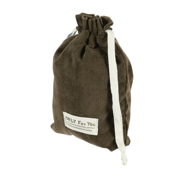 Uxcell Soft Drawstring Lens Case, 9.84"x6.69"x0.28" Drawstring Lens Pouch, Camera Protective Handbag for Nikon DSLR Camera Lens, Brown