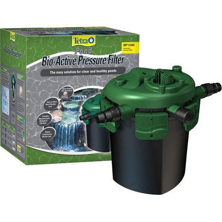 Tetra Pond Bio-Active Pressure Filter 1 500 Gallons  Keeps Pond Water Clear