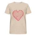 thumbnail image 3 of Jinhomg Holiday Tees for Men Simple Cute Valentine's Day Heart Print T-Shirts Big and Tall Comfy Short Sleeve Crew Neck Tops Male Holiday Gifts Beige XXXL, 3 of 4