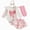 R001-White, variant on NOLDARES Cute Newborn Baby Girl Fall Winter Outfit Long Sleeve Ruffle Romper Bow Skirt Set Headband 3 Piece Clothes(White,0-3 M)