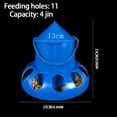 thumbnail image 2 of Methold Comedero automático antidesbordamiento para pájaros, extraíble, 2 kg, 11 litros, para fácil acceso y jardín (azul) Suministros de alimentación y agua para mascotas, 2 of 6