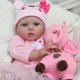 thumbnail image 4 of CHAREX Realistic Reborn Baby Dolls Real Looking Lifelike for Girls 22 Inch Handmade Weighted Newborn Silicone Doll with Giraffe Toy Gifts Kids Age 3+, 4 of 5