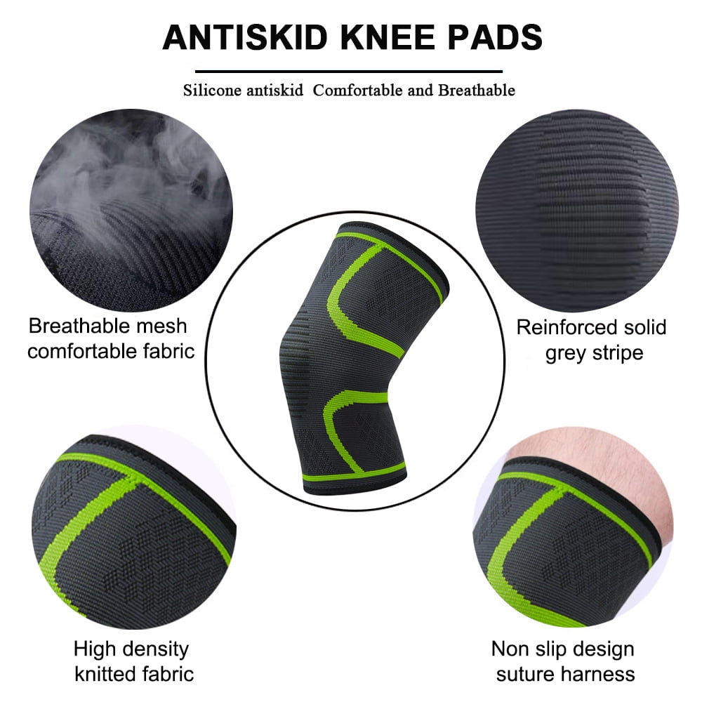 Knee Brace, Knee Compression Sleeve Support for Men and Women, Knee Pads for Running