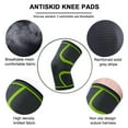 thumbnail image 3 of Knee Brace, Knee Compression Sleeve Support for Men and Women, Knee Pads for Running-green, 3 of 5