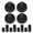 Black, variant on SHISUYAN 4 Pack Universal Control Knobs Replacement With 12 Adapters Range Knob Kit Stove Knob Compatible With Electric Gas Stove Ranges Black