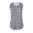 thumbnail image 5 of Summer Women Tank Tops Plus Size V-Neck Sleeveless Basic Leopard Print Pullover Blouse Shirt Casual Loose Fit Loungewear Going Out Tops For Women, 5 of 6