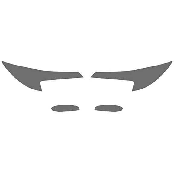 Rtint Fog Light Tint Covers Compatible with Toyota Corolla 2020-2024 (Sedan) - Matte Smoke