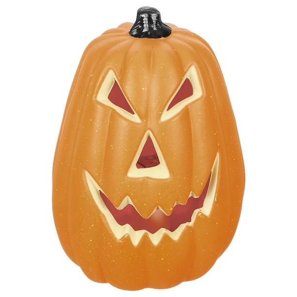 Faroles de calabaza brillantes para Halloween: Decoración de calabazas iluminadas con LED para interiores y exteriores - Calabazas para decoraciones festivas (sin batería)
