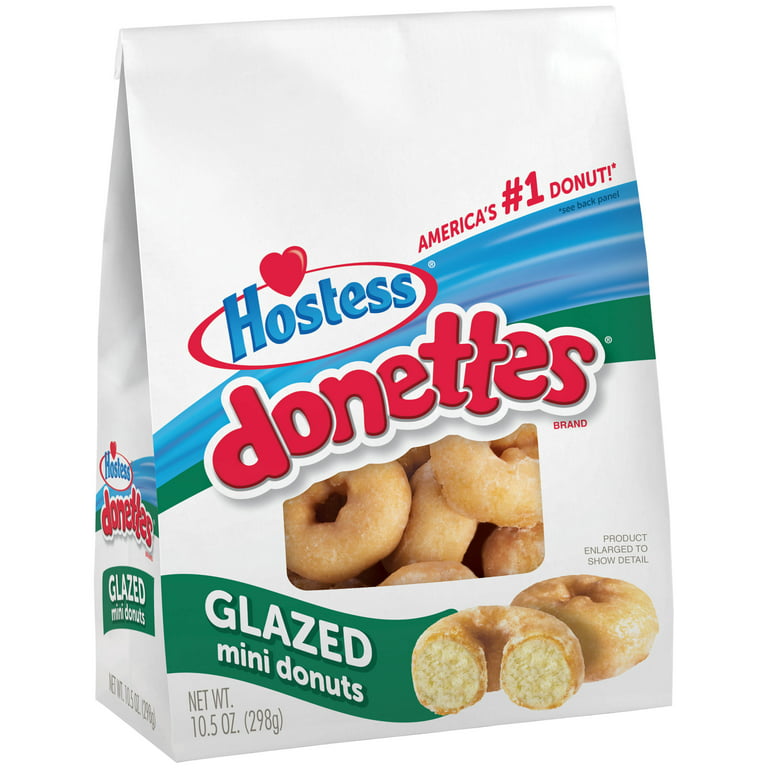 HOSTESS Glazed DONETTES Bag, Mini Donuts, 10.5 oz
