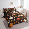 thumbnail image 3 of Homewish Botanical Pumpkin 7-Piece Twin Bedding Sets For Teens Boys Girls,Happy Autumn Harvest Bedding Comforter Set,Fall Tree Leaves Breathable Sheet Sets,Lightweight Room Decor,Reversible, 3 of 8