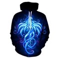 thumbnail image 5 of Sudadera con capucha para hombre con estampado digital 3D Flame Phoenix Sudadera con capucha, 5 of 5