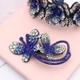 thumbnail image 6 of 2PCS Girls Bird Nest Hair Accessories Women's Fashion Meatball Headwear Bun Hair Claws Rhinestone Flower Hairpin Ponytail Clips 3, 6 of 8