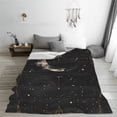 thumbnail image 5 of Zufioo Abstract Starry Sky Moon Fleece Blanket Queen Size,Plush Bed Blanket,Ultra Soft Throw Blanket,Plush Fuzzy Cozy Blanket Perfect for Bed,Couch-50"x40", 5 of 7