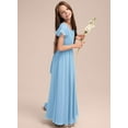 thumbnail image 4 of Drtj Fancy Girl Junior Bridesmaid Dresses Kids Sleeveless Cute Maxi Dress Teen Long Wedding Party Prom Gowns, 4 of 13