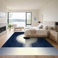 thumbnail image 3 of ODIKA 2'x3' Machine Washable Non-Slip Area Rug, Abstract Navy Blue High Traffic Rug, Blue, 1068601, 3 of 7
