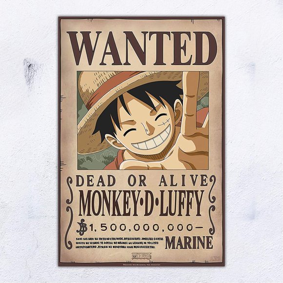 Luffy Wanted Poster Luffy Wanted Poster
