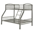 thumbnail image 3 of Weston Home Visalia Kids Metal Twin over Full Bunk Bed, Gray, 3 of 8