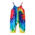 thumbnail image 3 of Toddler Kid Jumpsuit Pants Clothes Toddler Kids Baby Girls Strap Tie Dyed Romper Jumpsuit Outfits Summer Jumpsuit For Girls Boys, 3 of 7