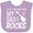 Lavender, variant on Inktastic For the Record, My Dad Rocks Boys or Girls Baby Bib