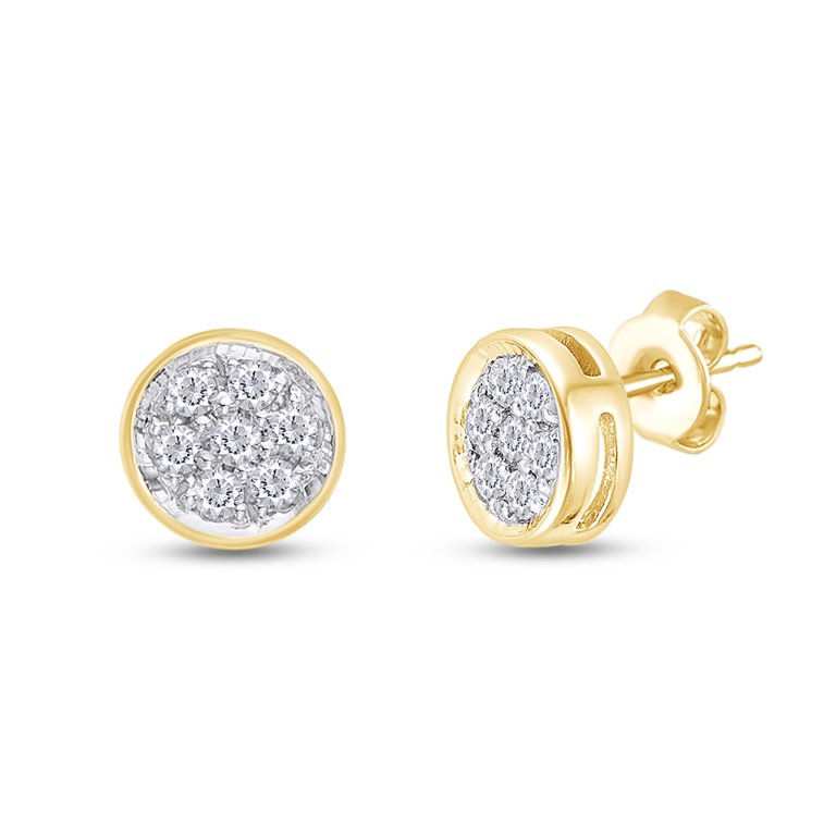 14K Gold Round-Cut Diamond Stud Earring (1/4 - 2 cttw, J-K Color, I2-I3  Clarity)