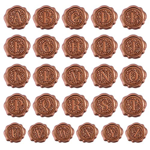 CRASPIRE Adhesive Wax Seal Stickers Flower 25PCS Floral Self- Adhesive Wax  Seals Decorative Stamp Stickers Envelope Stickers for Decor Wedding