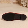 thumbnail image 6 of Daily Outing Comfortable Lightweight Dress Shoes Plus Size Shallow Cut Wide Width Spring Summer Wine 9, 6 of 9