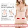 thumbnail image 4 of 3 in 1 Postpartum Support Recovery Belly Wrap Waist/Pelvis Belt Body Shaper Postnatal Shapewear,L Variant Size Value L, 4 of 5