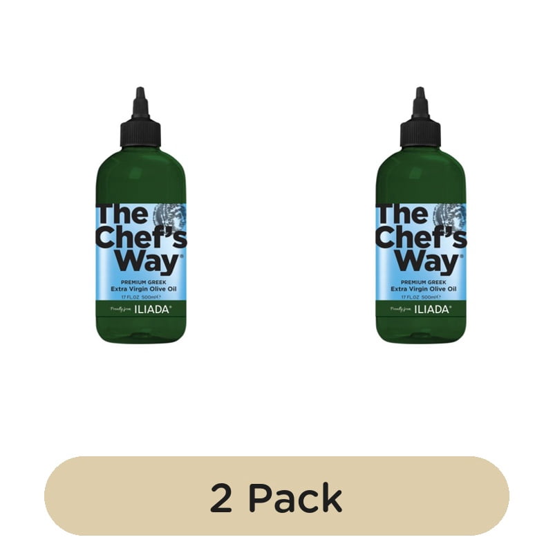 Iliada The Chefs Way Greek Extra Virgin Olive Oil 500ml, British Import (Pack of 2)