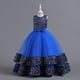 thumbnail image 5 of Vestido infantil con lentejuelas, vestido infantil con lazo, vestido de princesa para niña, vestido de niña de flores para actuación de piano, 5 of 5