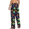 thumbnail image 6 of FREEAMG Rainbow Happy Halloween Pajama Pants for Men, Men's Separate Bottoms, Comfortable Sleep Lounge Pj Pants, 6 of 7