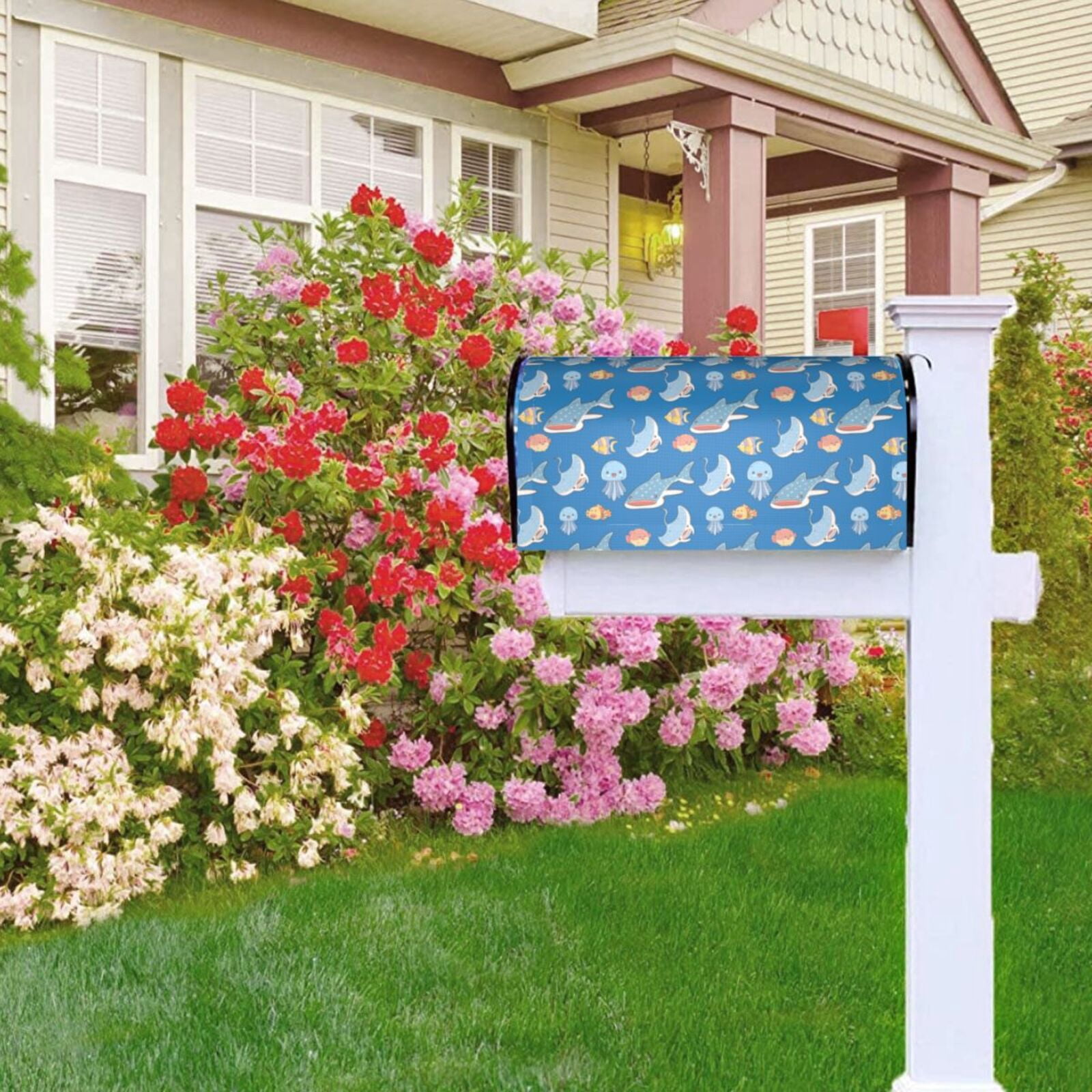 Kdxio Magnetic Mailbox Cover 21x18 in Mailbox Cover Outdoor Decoration Holiday Mailbox Covers for Home Garden Yard-21x18 in