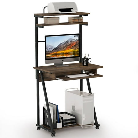 Tribesigns 3 Tier Computer Desk with Printer Shelf and ... Tribesigns 3 Tier Computer Desk with Printer Shelf and ... on {keyword}