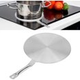 thumbnail image 2 of Heat Diffuser Simmer Ring Plate, Stainless Steel Hob Ring Plate With Heat Proof Handle For Gas/electric/induction Cooker(9.44in), 2 of 5