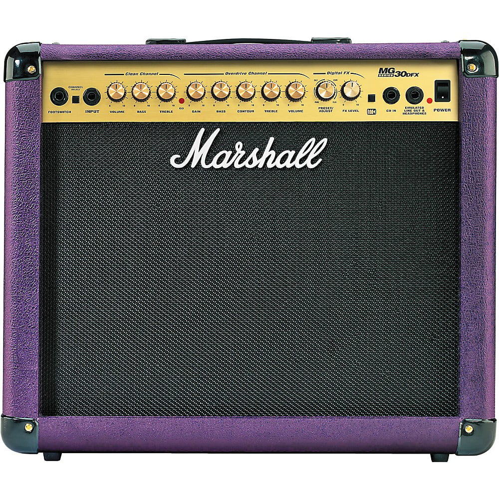 Marshall MG30DFX 30W 1x10 Guitar Purple Combo Amp Purple - Walmart.com
