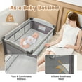Babyjoy 5 in 1 Portable Baby Playard Nursery Center Pin Station with Cradle & Storage Basket